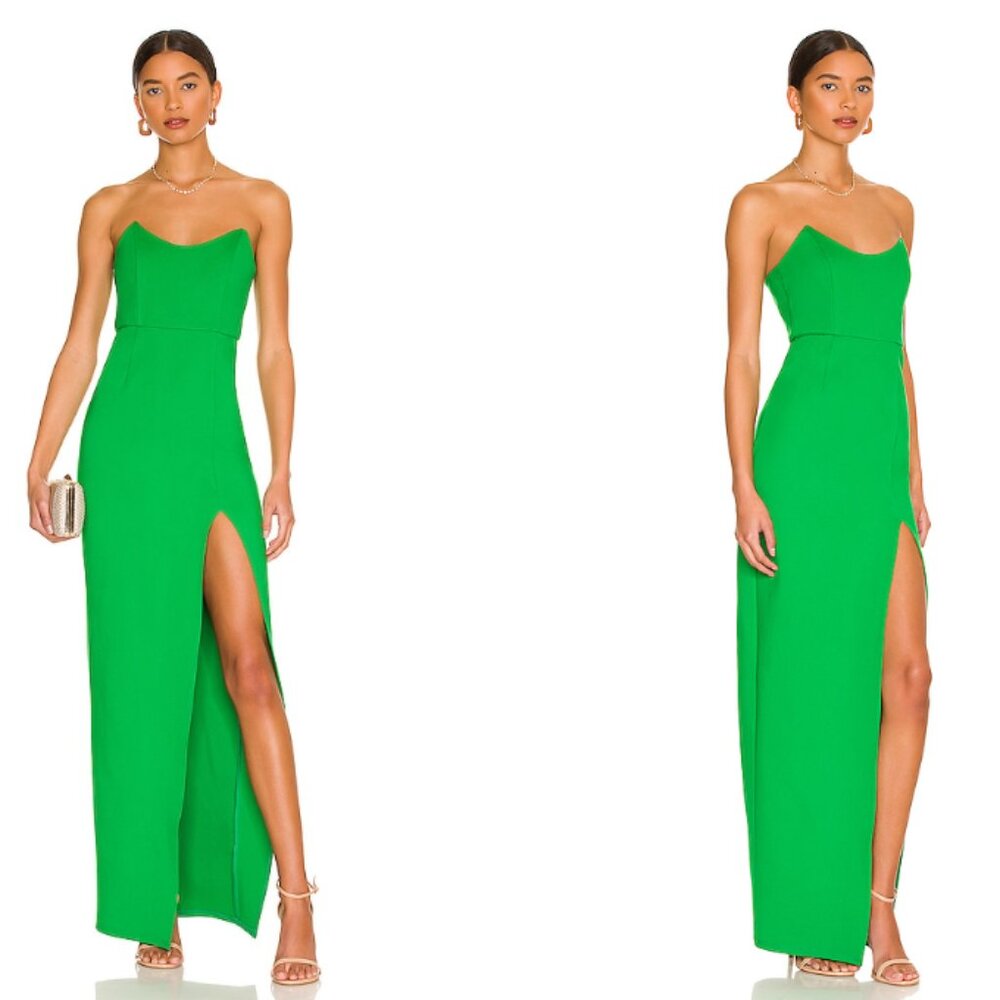 Superdown Ryleigh Cut Out Maxi Dress in Green size Small